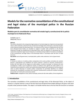 Models for the Normative Consolidation of the Constitutional