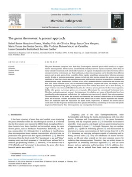 The Genus Aeromonas a General Approach