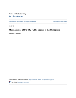 Public Spaces in the Philippines