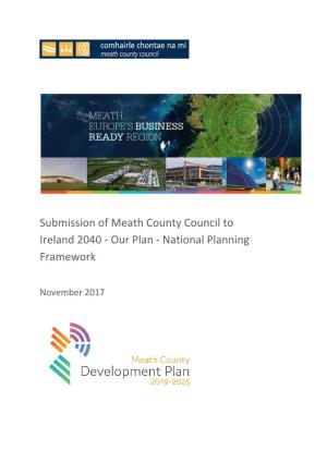 Submission of Meath County Ireland 2040