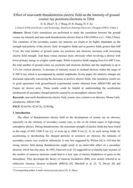 Effect of Near-Earth Thunderstorms Electric Field on the Intensity of Ground Cosmic Ray Positrons/Electrons in Tibet X