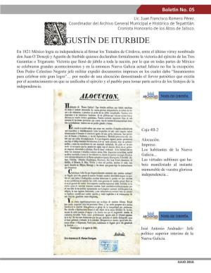 Boletín No.5 Agustín De Iturbide