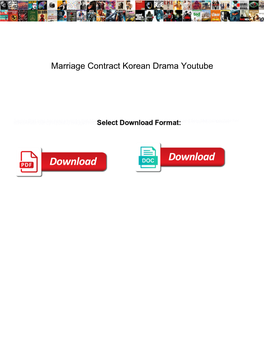 Marriage Contract Korean Drama Youtube