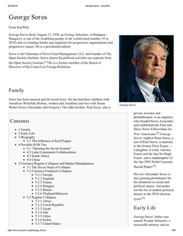 George Soros - Keywiki
