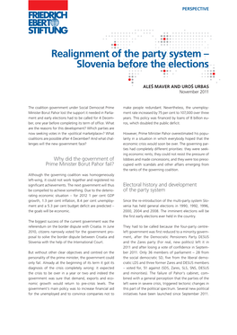 Slovenia Before the Elections
