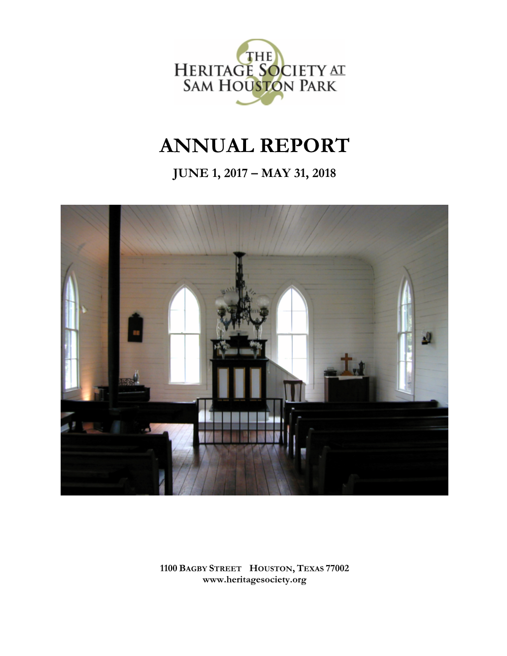 Annual Report June 1, 2017 – May 31, 2018