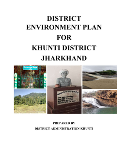District Environment Plan for Khunti District Jharkhand