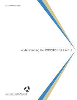 Understanding Life IMPROVING HEALTH