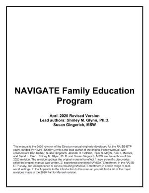 Family Education Manual April 29, 2020 Page | 2