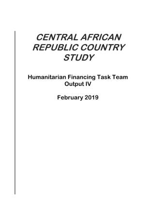 Central African Republic Country Study