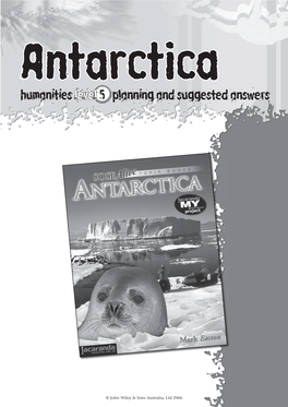 Antarctica Humanities Level 5 Planning and Suggested Answers