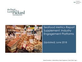 Seafood Metrics Report Supplement: Industry Engagement Platforms