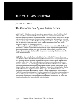 The Core of the Case Against Judicial Review