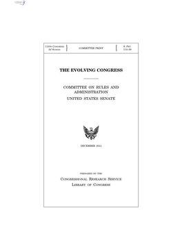 The Evolving Congress