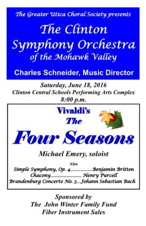 Four Seasons Michael Emery, Soloist