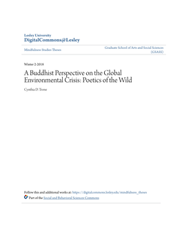 A Buddhist Perspective on the Global Environmental Crisis: Poetics of the Wild Cynthia D