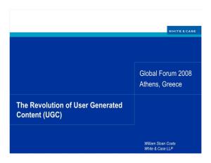 The Revolution of User Generated Content (UGC)