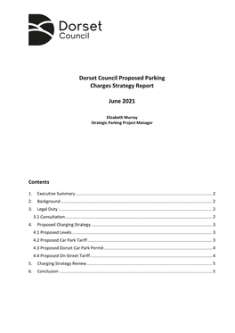Proposed Charging Strategy Report