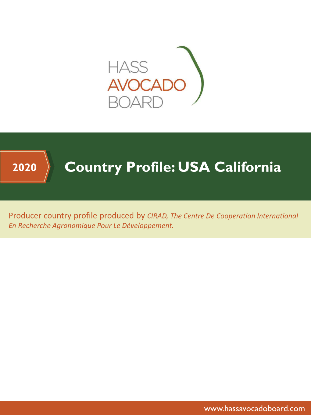 Country Profile: USA California