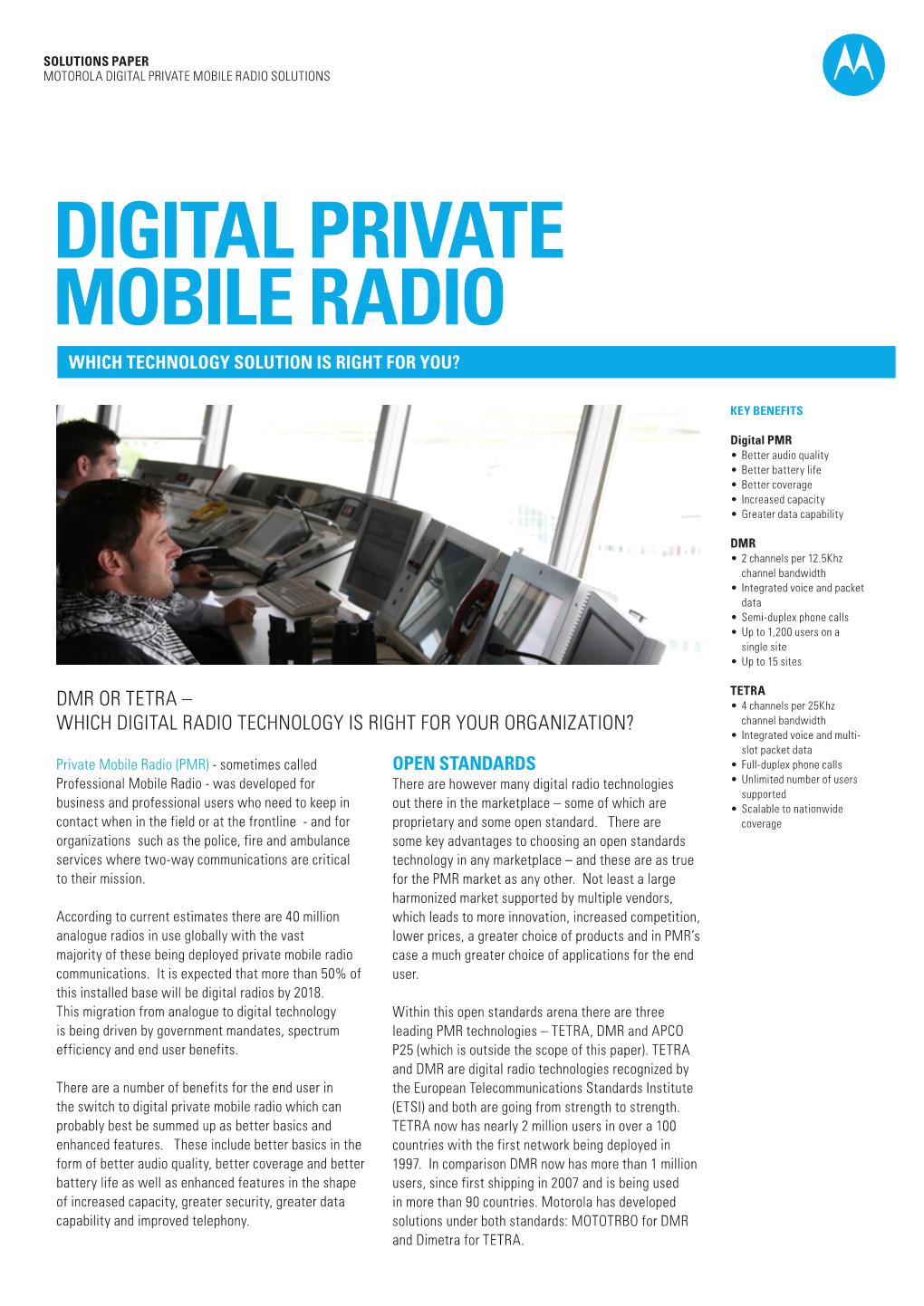 Digital Private Mobile Radio Solutions