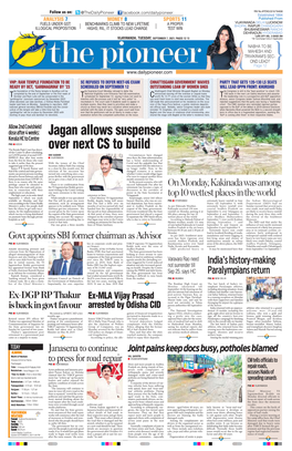 Jagan Allows Suspense Over Next CS to Build