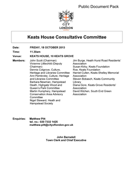 Keats House Consultative Committee