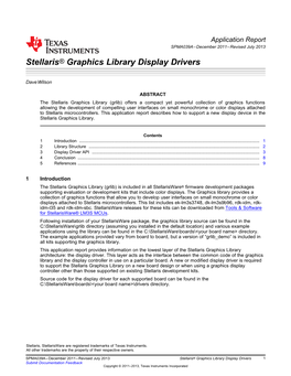 Graphics Library Display Drivers