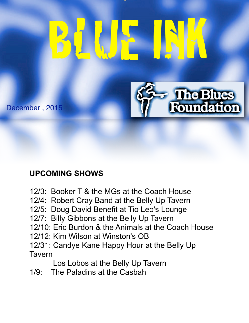 BLUES RULES – San Diego’S Blues Meet up Site