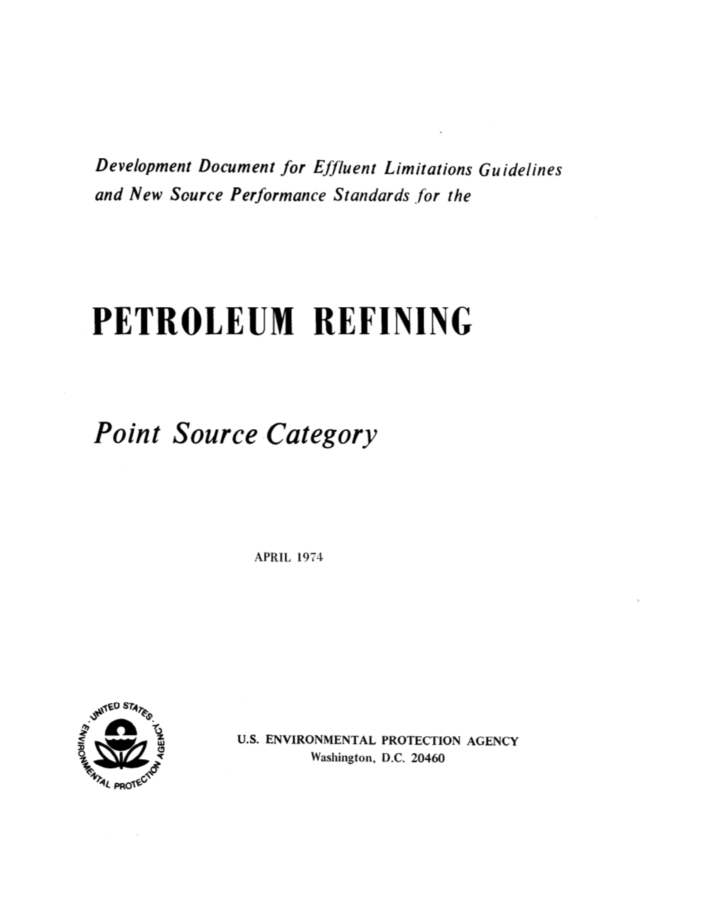 Development Document for the Petroleum Refining Category