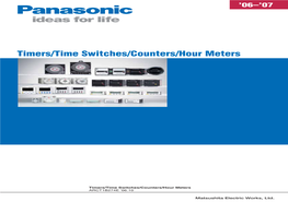 Timers/Time Switches/Counters/Hour Meters T Imers/Time Switches/Counters/Hour Meters ’06–’07