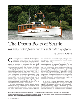 The Dream Boats of Seattle Raised-Foredeck Power Cruisers with Enduring Appeal