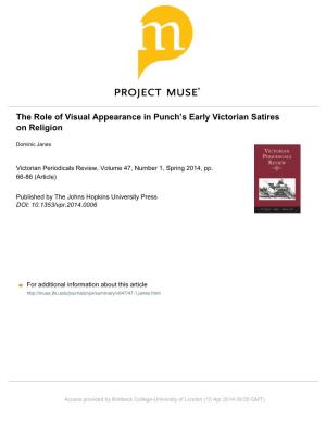 The Role of Visual Appearance in Punch's Early Victorian Satires On