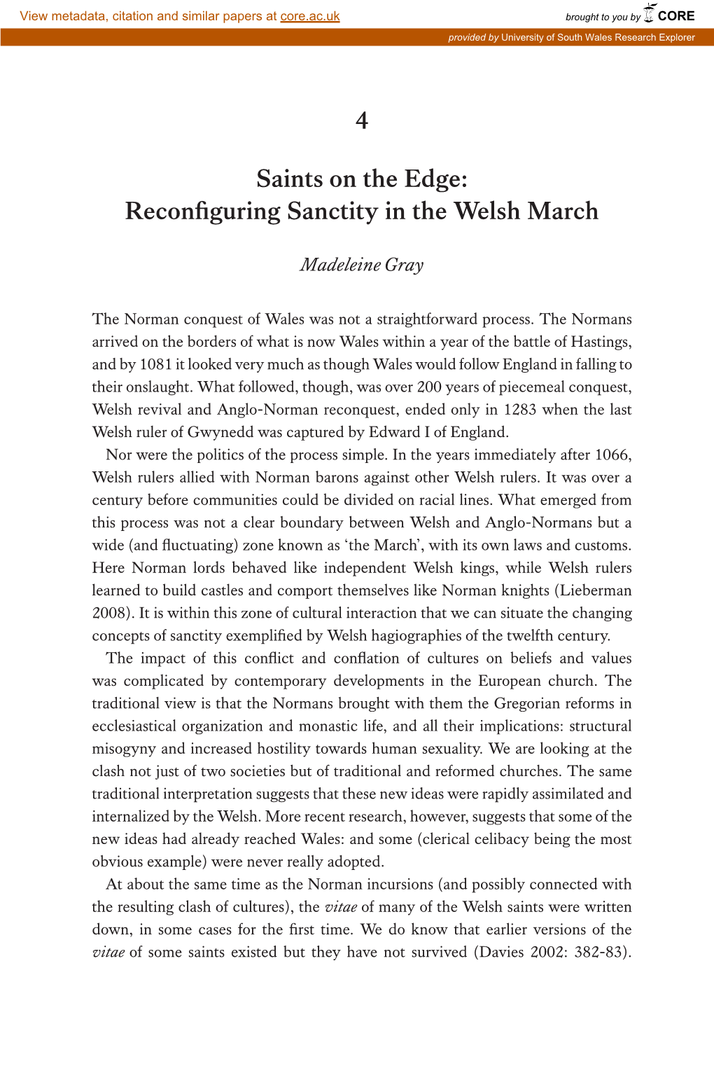 4 Saints on the Edge: Reconfiguring Sanctity in the Welsh March