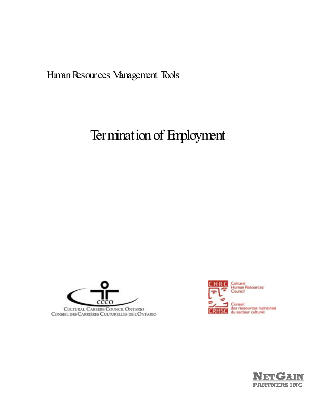 Human Resources Management Tools Termination of Employment