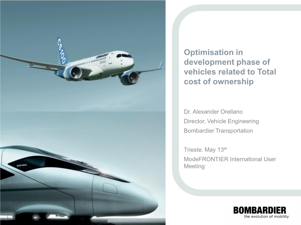 Introduction to Bombardier's Lightweight Advisory Service