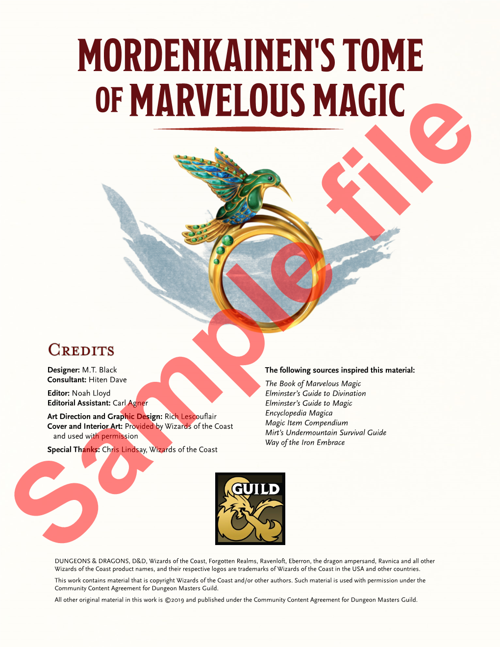 Mordenkainen's Tome of Marvelous Magic