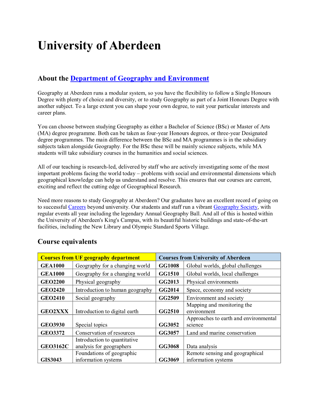 University of Aberdeen