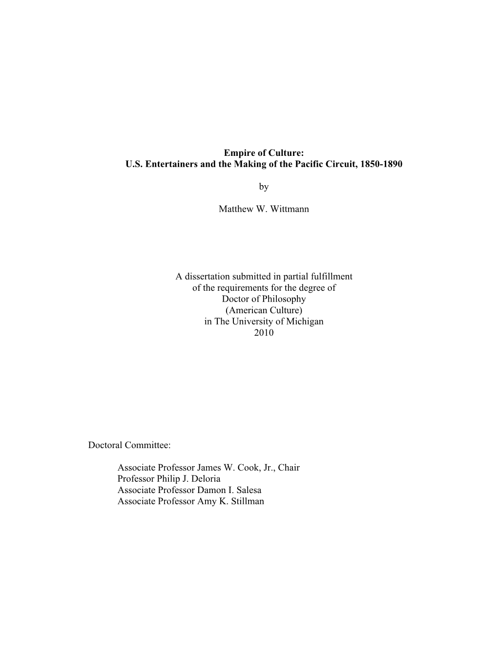 US Entertainers and the Making of the Pacific Circuit, 1850-1890