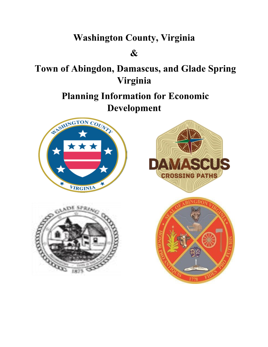 Washington County, Virginia & Town of Abingdon, Damascus, and Glade