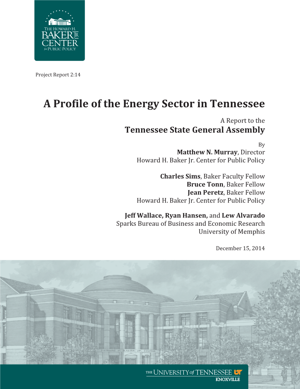 A Profile of the Energy Sector in Tennessee