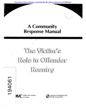 Y a Community Response Manual