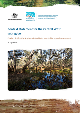 Context Statement for the Central West Subregion, PDF, 14.08 MB