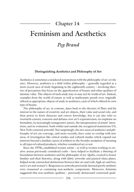 Feminism and Aesthetics