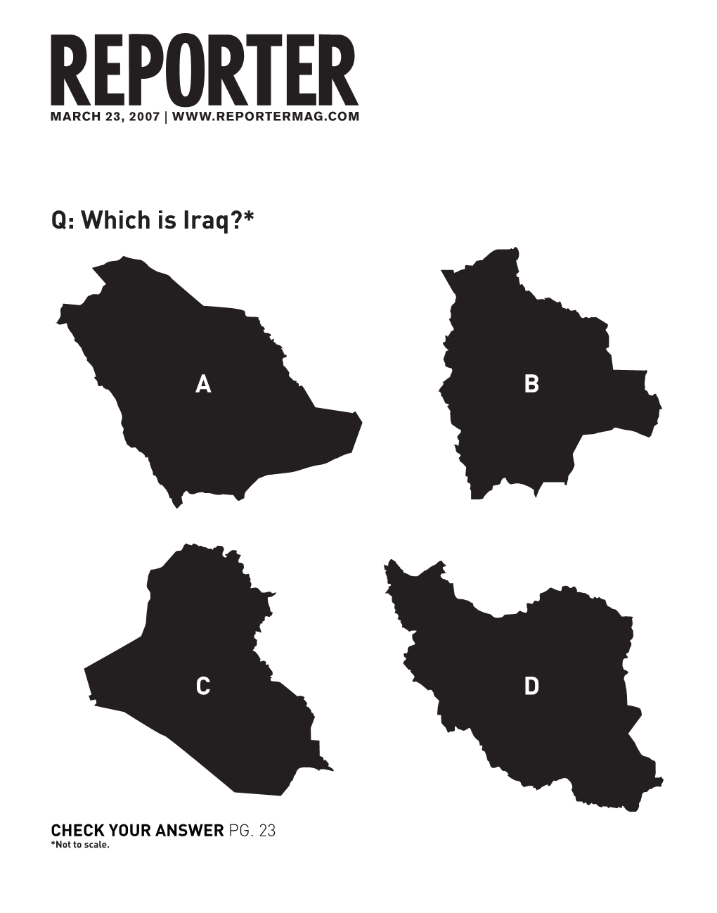 ABCDQ: Which Is Iraq?*