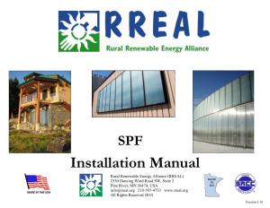RREAL's Installation Manual for Solar Thermal Panels (Also Known As “Solar Powered Furnace/SPF”)