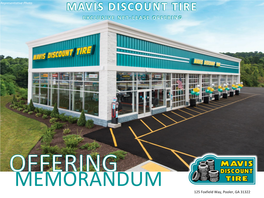 Mavis Discount Tire Exclusive Net - Lease Offering