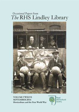 RHS Occasional Papers from the Lindley Library Volume 12