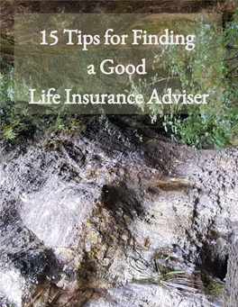 15 Tips for Finding a Good Life Insurance Adviser 15 Tips for Finding a Good Life Insurance Adviser