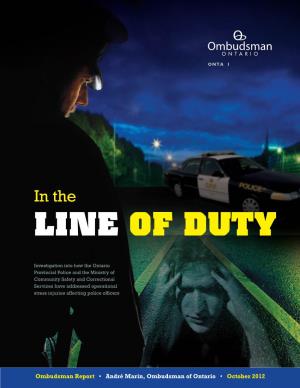The Ontario Provincial Police and the Ministry of Community Safety and Correctional Services Have Addressed Operational Stress Injuries Affecting Police Officers