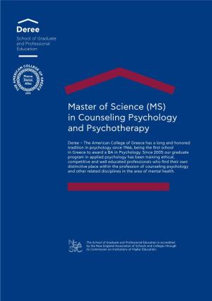 In Counseling Psychology and Psychotherapy